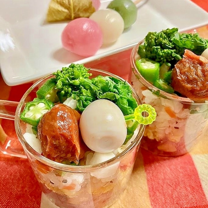 ひな祭りに!カップdeちらし寿司